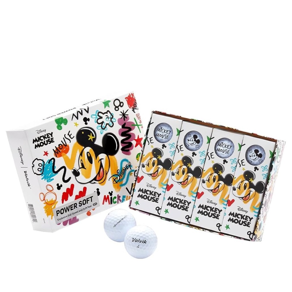 Disney Volvik Mickey Mouse White Golf Balls